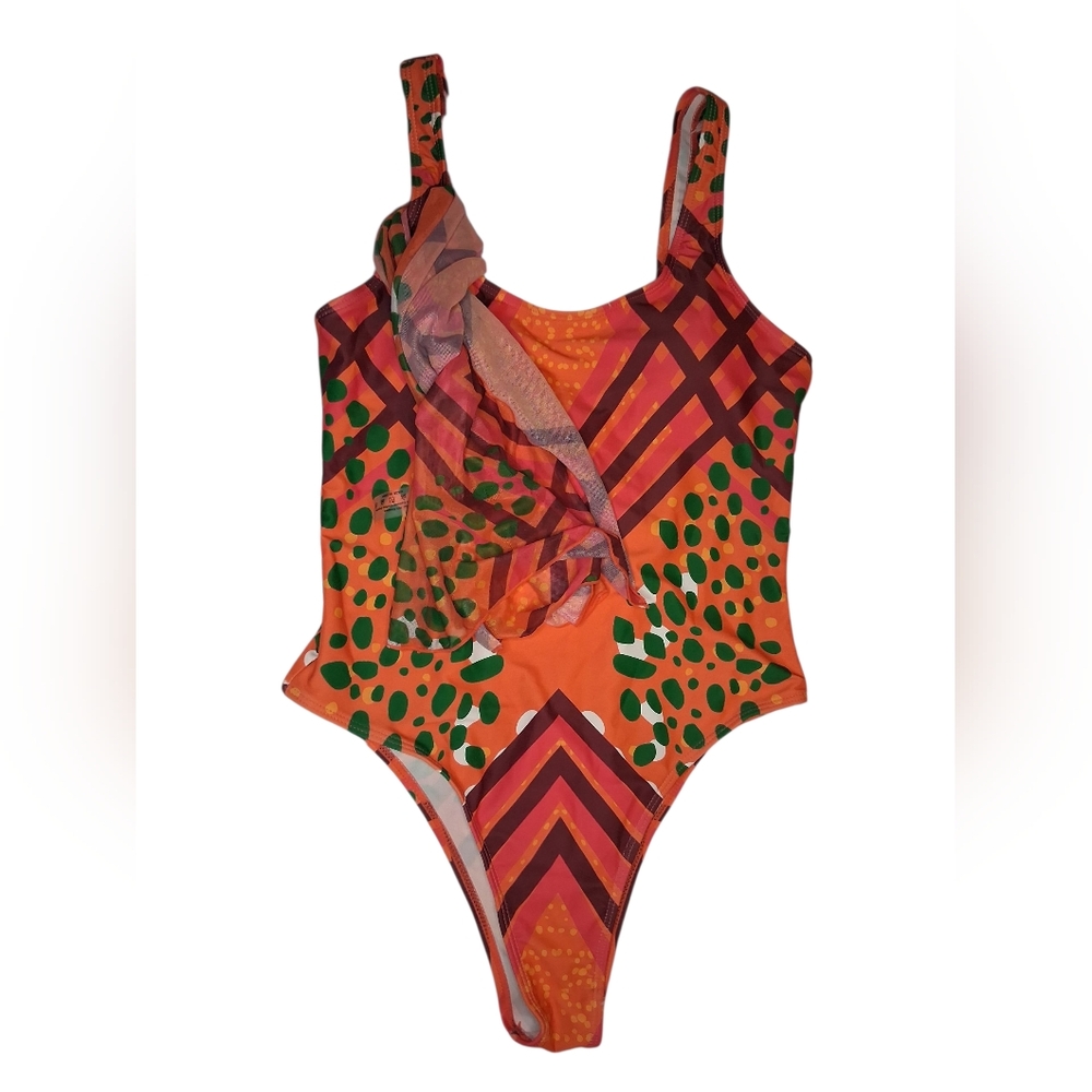 NWOT  Vibrant Orange  One Piece Swimsuit